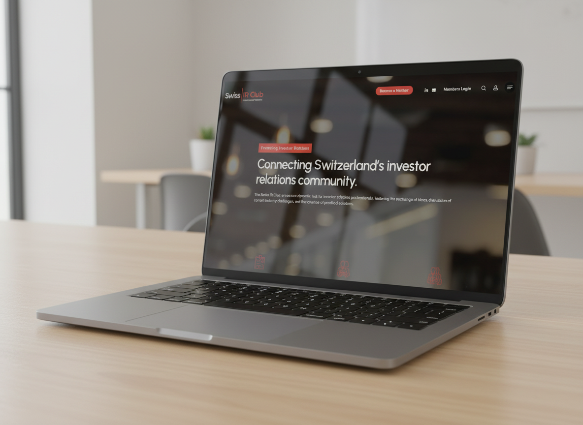 The Swiss Investor Relations Club — Brand refresh, website and members’ portal, by Noesis Brand+Digital