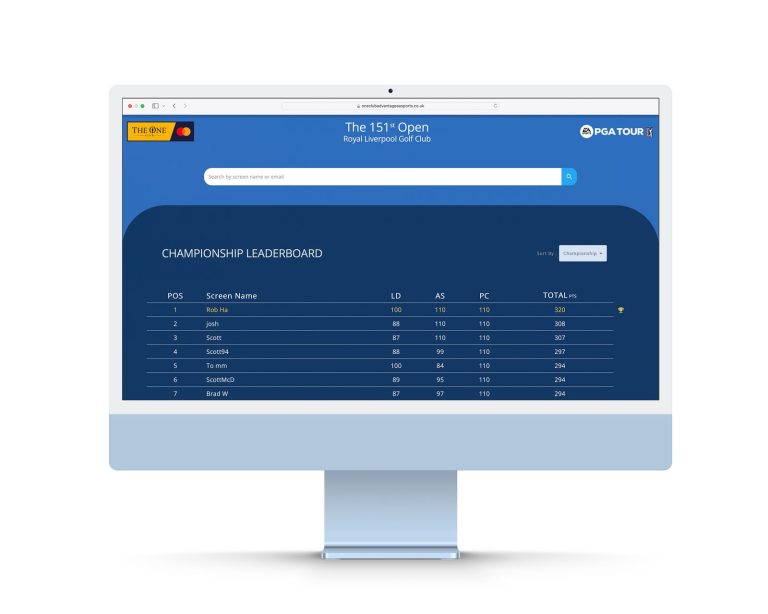 Mastercard @ The Open project by Noesis Brand+Digital