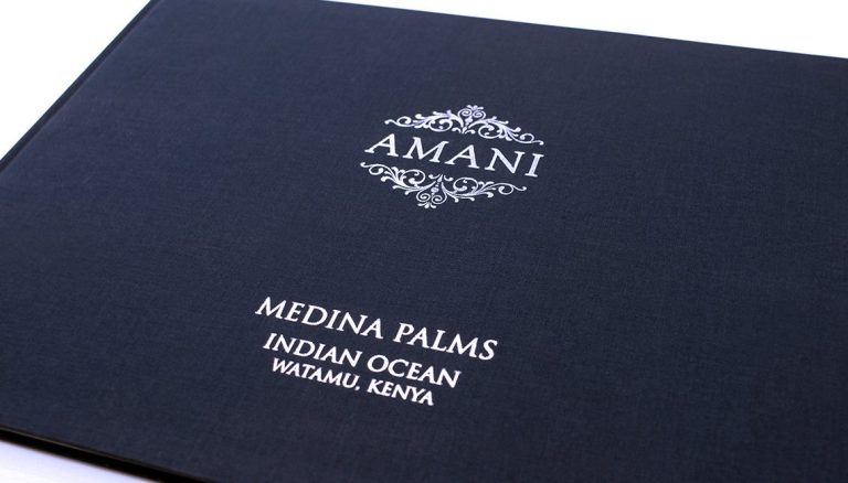 Medina Palms, Kenya — Resort brochure, menus & newsletter by Noesis Brand+Digital
