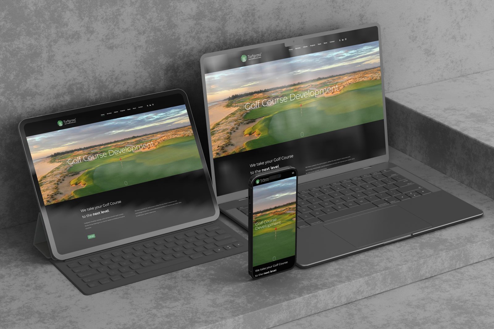 Turfgrass — Identity and website for golf agronomists, by Noesis Brand+Digital